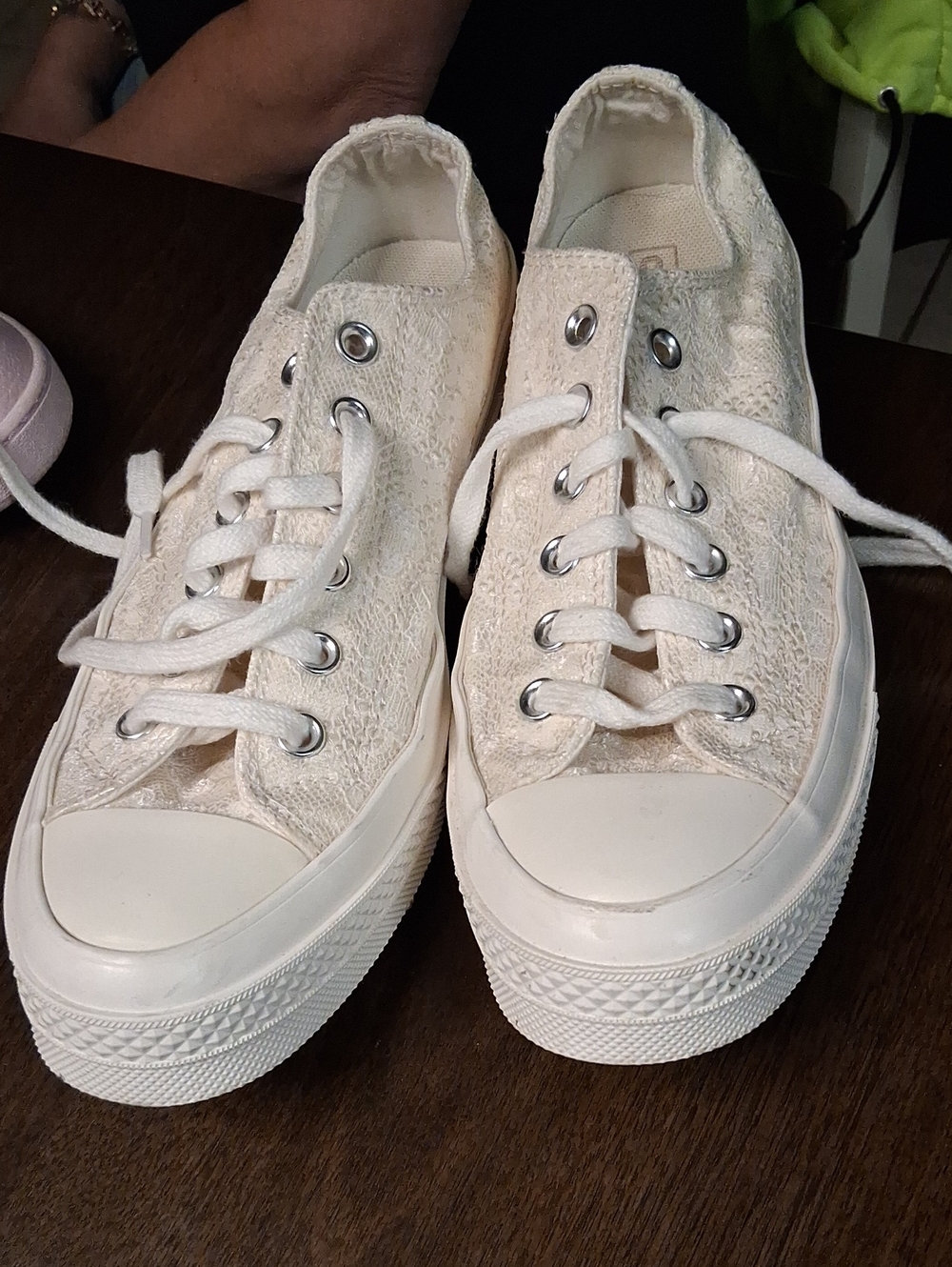 Converse Women's Low-Top Lace Sneakers - Cream White